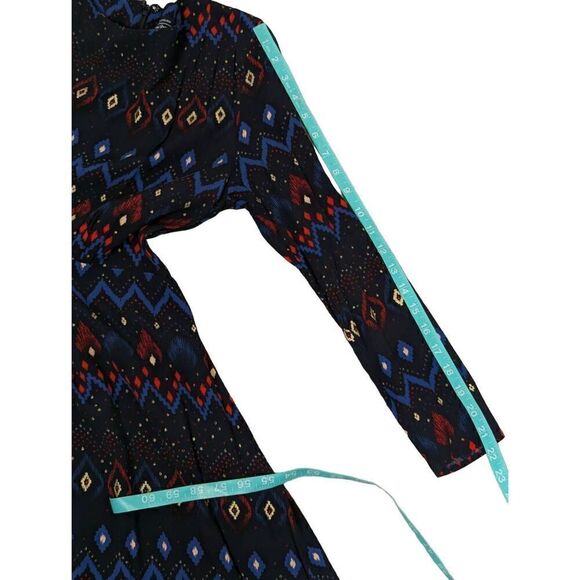 & other stories geometric long sleeve dress size 4 - Picture 4 of 5